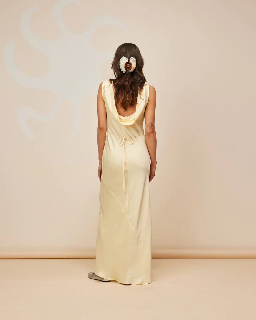 Ruby Firebird Cowl Gown