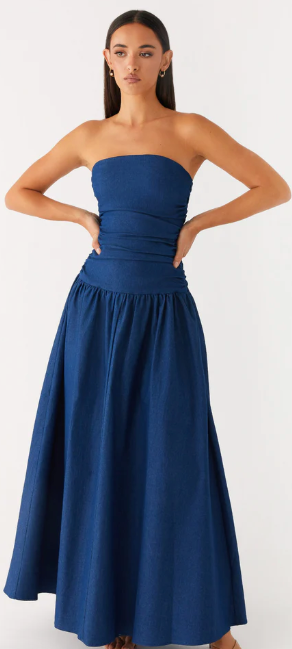Carmel Denim Maxi Dress