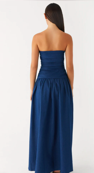Carmel Denim Maxi Dress