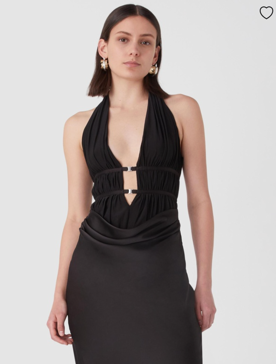 Misha - Celine Mesh And Satin Gown