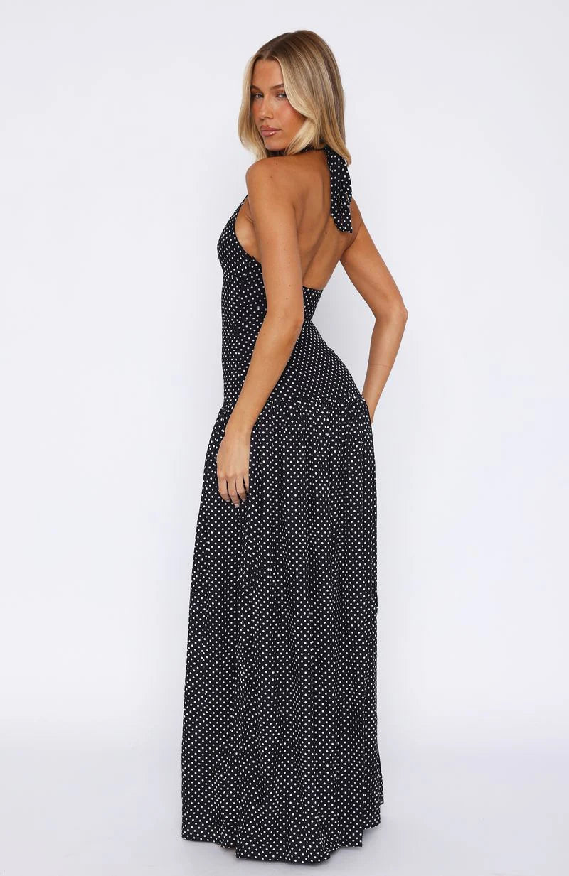 Sweet Temptation Halter Maxi Dress