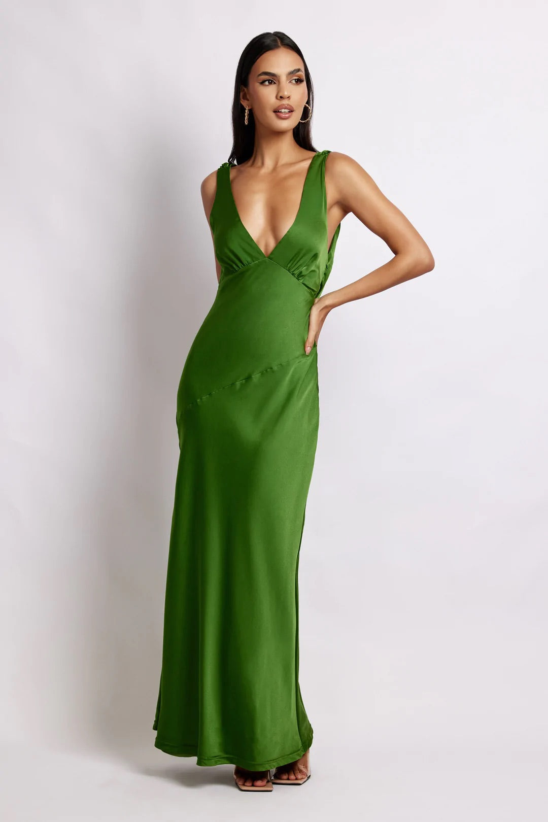 nadia satin dress A.L.C. Nadia Satin Gown in Jewel, Size 0