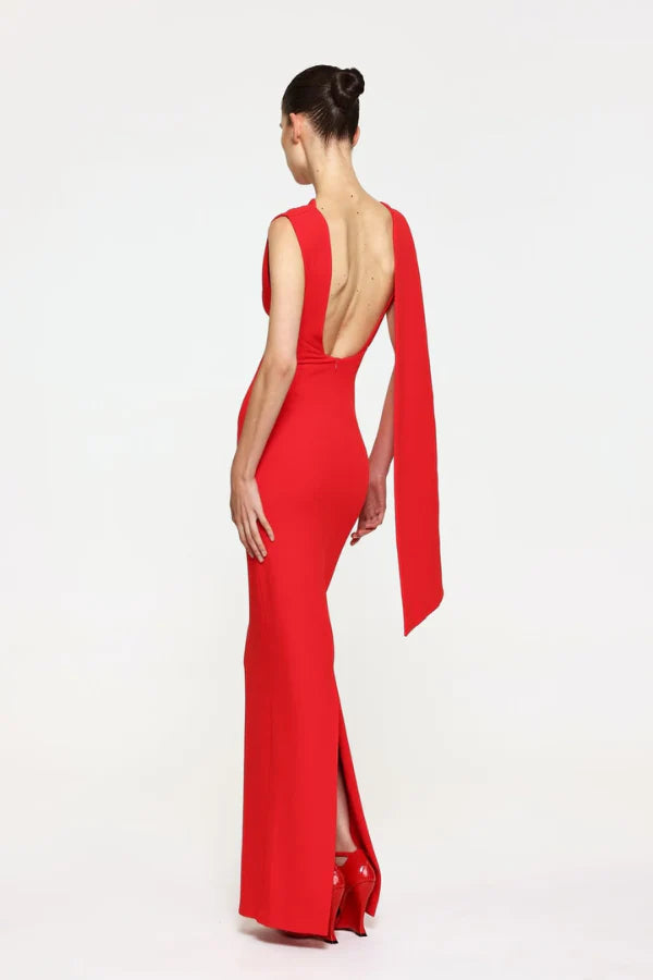 Audrey Gown Cherry Red