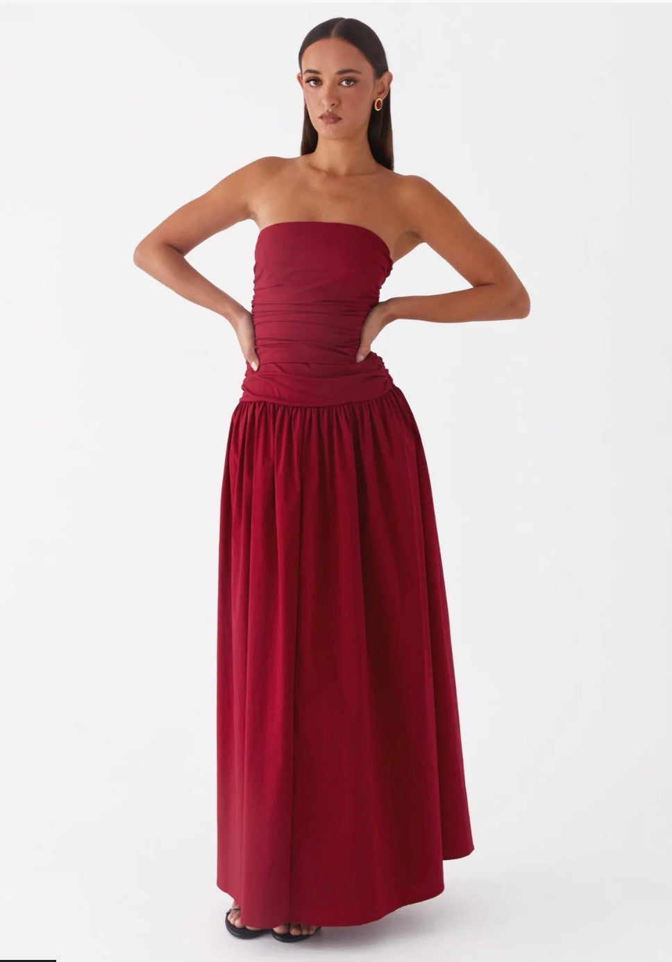 Carmel Maxi Dress in Red