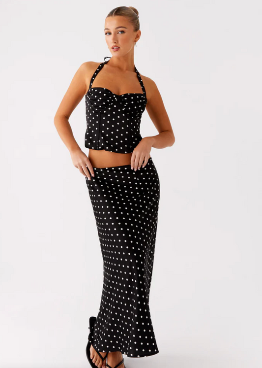 Breanne - Black Polka Dot Set